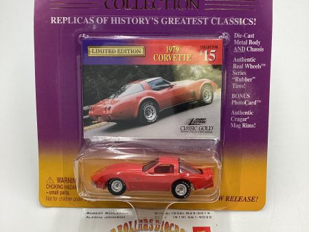 Johnny Lightning Classic Gold Collection #15 1979 Corvette Red J Hook Vein 222G Online Hot Sale