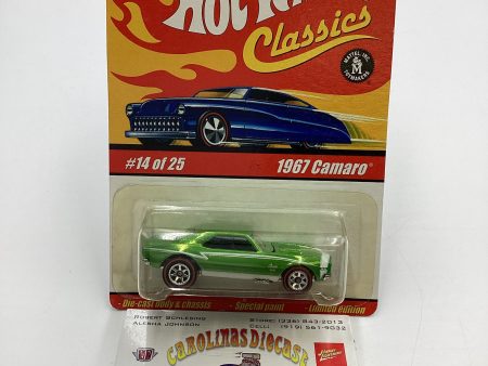 Hot Wheels Classics Series 1 #14 1967 Camaro Green 7 Spoke Wheels SR Online now