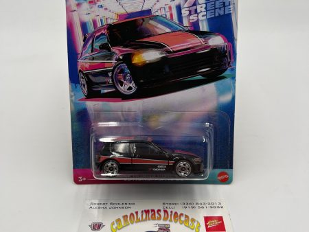 2024 Hot Wheels 90s Street Scene #5 92 Honda Civic EG Black 161N Hot on Sale