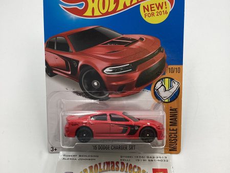 2016 Hot Wheels Muscle Mania #130 15 Dodge Charger SRT Red 46A For Sale