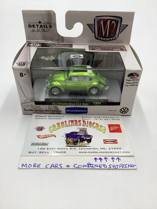 M2 Machines Auto shows 1953 VW Beetle Deluxe USA Model VW04 Online Hot Sale