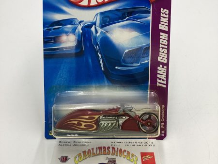 2008 Hot Wheels HW Team: Custom Bikes #149 Pit Cruiser Red 113B Hot on Sale