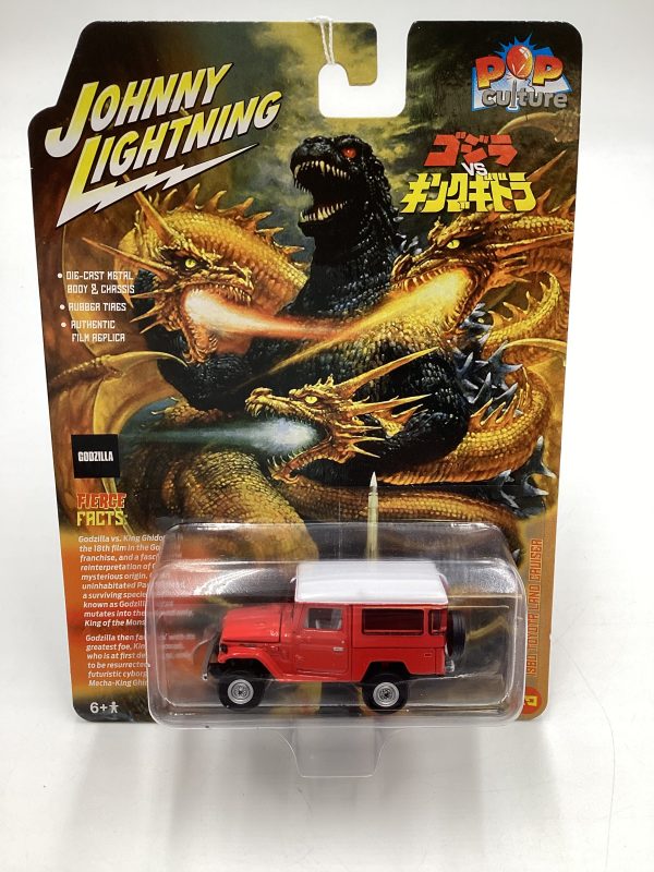 Johnny Lightning Pop Culture Godzilla Release 2 #3 1080 Toyota Land Cruiser Red 228D Discount