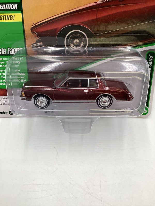 Johnny Lightning Muscle Cars U.S.A. Release 2 Version A 1979 Chevy Monte Carlo Dark Red 229D For Discount