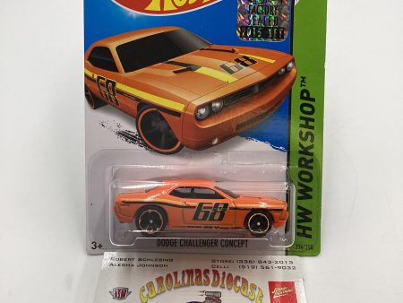 2015 Hot Wheels #234 DODGE CHALLENGER CONCEPT ORANGE Factory Sealed 39D Supply