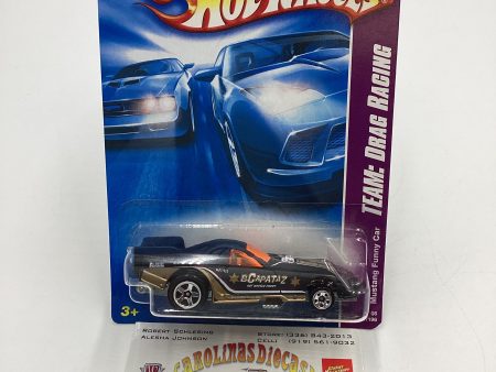 2008 Hot Wheels HW Team: Drag Racing #157 Mustang Funny Car Matte Black 35F For Sale