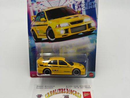 2024 Hot Wheels 90s Street Scene #2 Mitsubishi Lancer Evolution VI Yellow 161Q Hot on Sale