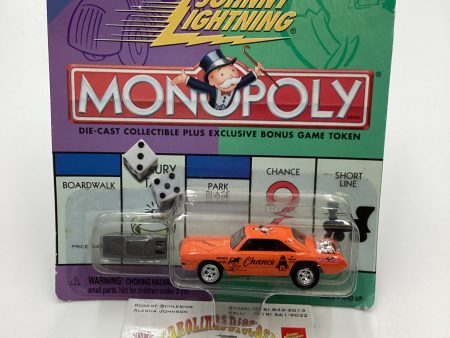 Johnny Lightning Monopoly Chance W Token 1970 Dodge Dart Orange on Sale