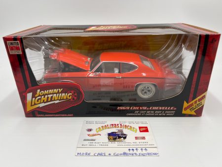 Johnny Lightning 1:24 Scale White Lightning Chase 1969 Chevy Chevelle Orange VHTF For Discount