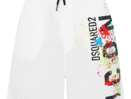 DSQUARED2 ICON Spray Paint Swimshorts Online Hot Sale