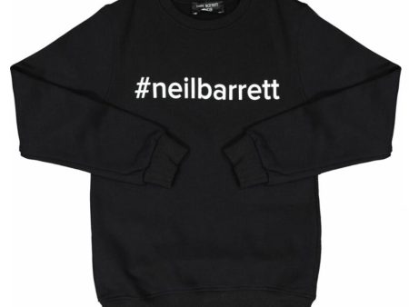 Kids Neil Barrett Black Logo Sweatshirt Online Hot Sale