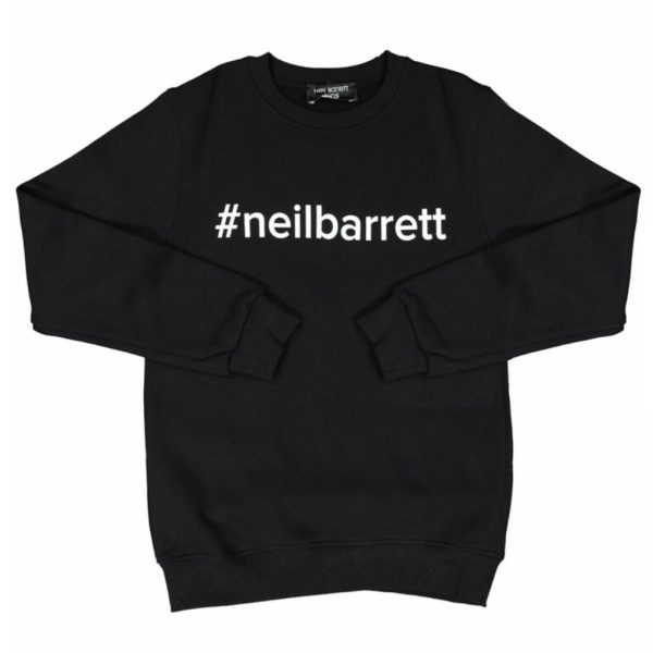 Kids Neil Barrett Black Logo Sweatshirt Online Hot Sale