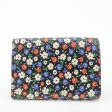 MIU MIU Leather Wallet Compact Flower Black Multicolor Online now