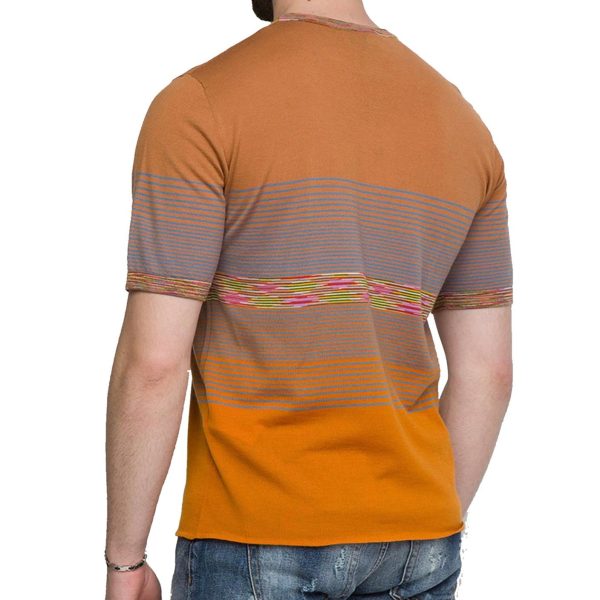 Missoni Orange Striped Wool T-Shirt Online