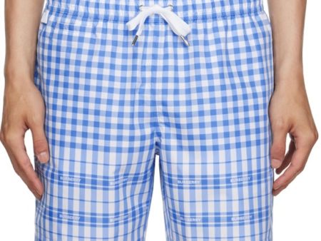 Burberry Checked Swimshorts Discount