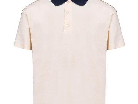 Kids Gucci Logo Tape Polo For Cheap