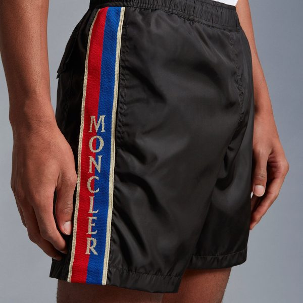 Moncler Tape Logo Swimshorts Online Sale