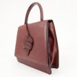 LOEWE Barcelona Leather 2 Way Hand Bag Shoulder Bag Wine Sale