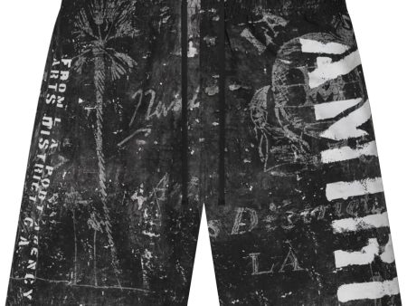 Amiri Stencil Military Logo Swimshorts Online Sale