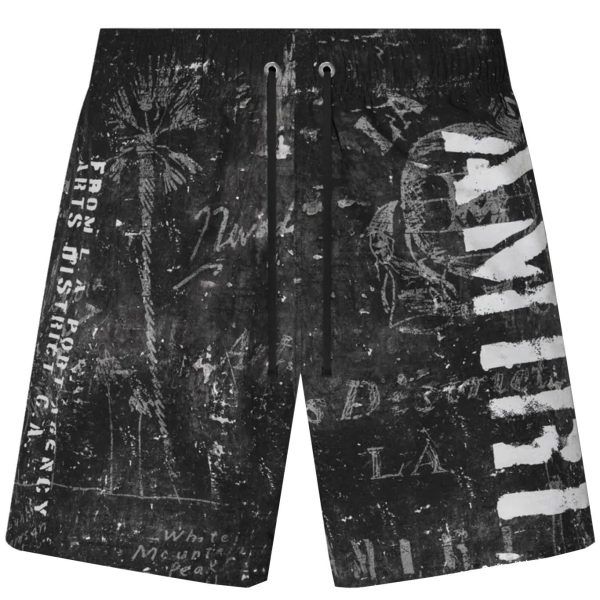 Amiri Stencil Military Logo Swimshorts Online Sale