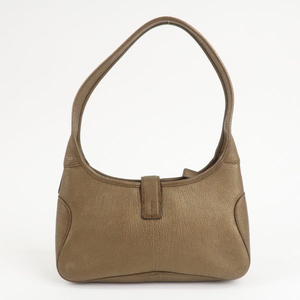 Ferragamo Leather Shoulder Bag Brown AU-21-0734 Online now