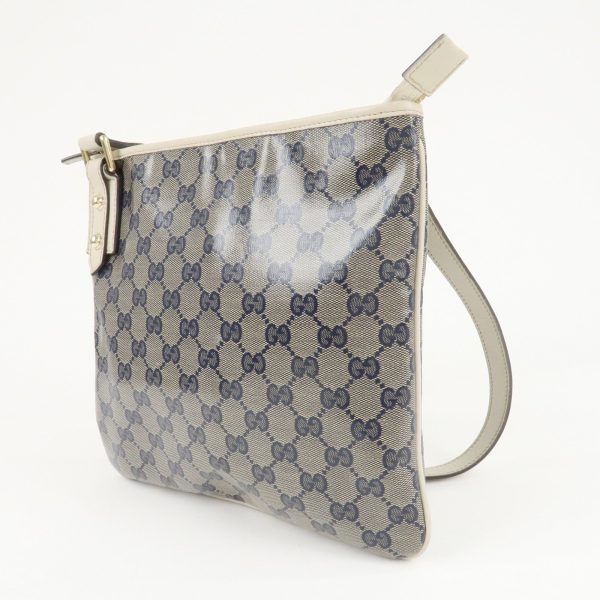 GUCCI Crystal GG Canvas Leather Shoulder Bag *Outlet 257246 Online Hot Sale