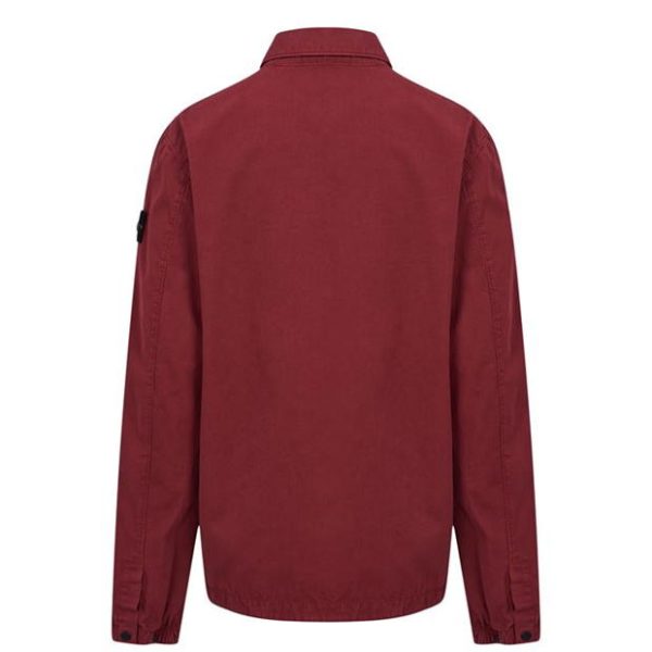 Stone Island Junior Burgundy Overshirt Online Sale