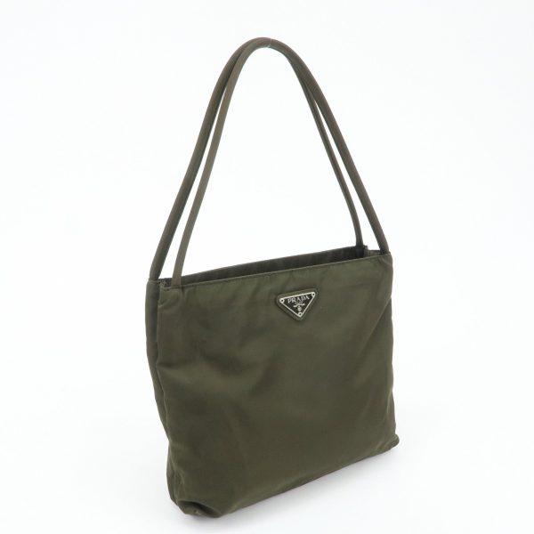 PRADA Nylon Tote Bag Shoulder Bag Khaki K3093 Supply