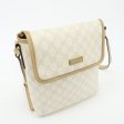 GUCCI GG Supreme Leather Shoulder Bag Ivory Light Brown 223666 Online Sale