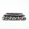 MIU MIU Leather Wallet Compact Flower Black Multicolor Online now