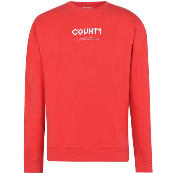 Marcelo Burlon Red Logo Sweatshirt For Sale