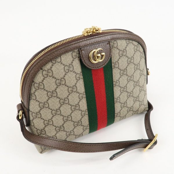 GUCCI Ophidia GG Supreme Sherry Leather Shoulder Bag 499621 Hot on Sale