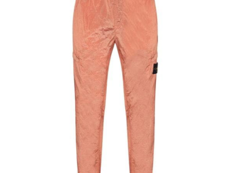 Stone Island Orange Nylon Metal Cargo Pants on Sale