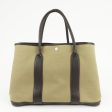 HERMES ToileOfficier Garden Party PM T Stamped Tote Bag Khaki Hot on Sale