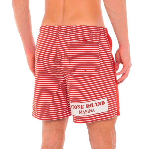 Stone Island Marina Red Swimshorts Online now