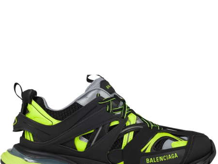 Balenciaga Black & Neon Track Runners Online Sale