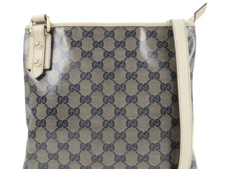 GUCCI Crystal GG Canvas Leather Shoulder Bag *Outlet 257246 Online Hot Sale