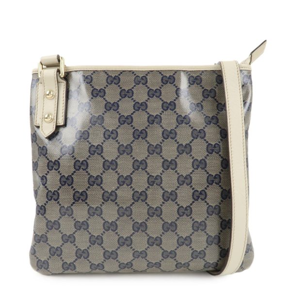 GUCCI Crystal GG Canvas Leather Shoulder Bag *Outlet 257246 Online Hot Sale