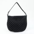 GUCCI GG Suede Leather Shoulder Bag Black 001.1206 Supply