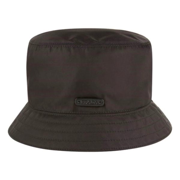 Prada Black Nylon Bucket Hat Cheap