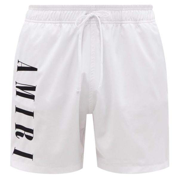 Amiri Logo Print Swimshorts Online Hot Sale