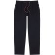 Moncler Navy Stretch Cotton Trousers For Cheap