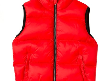 Palm Angels Red Logo Bodywarmer Online now