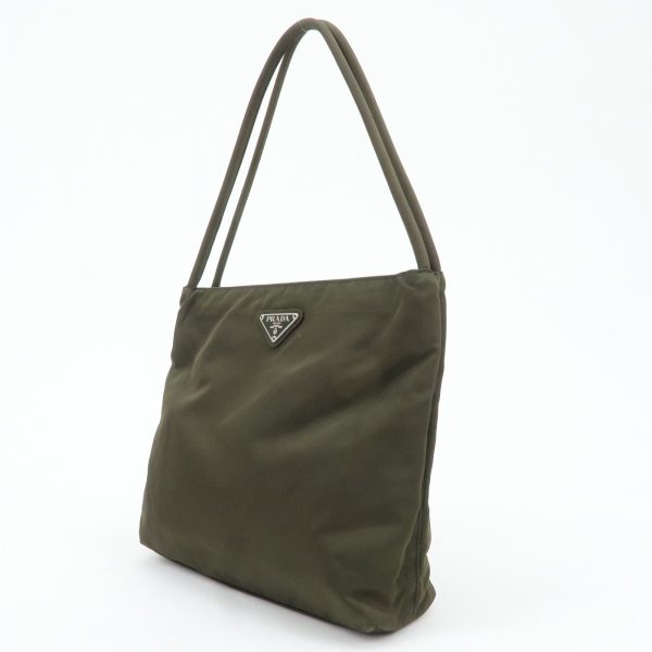 PRADA Nylon Tote Bag Shoulder Bag Khaki K3093 Supply