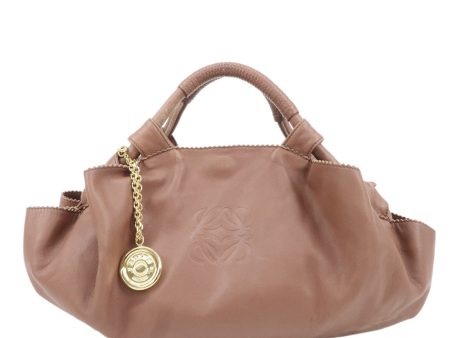 LOEWE Anagram Nappa Aire Leather Hand Bag Pinkbeige Online Sale