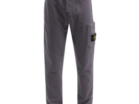 Stone Island Grey Cotton Sweatpants For Discount