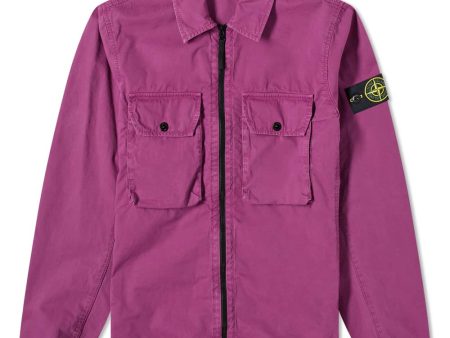 Stone Island Double Pocket Zip Overshirt For Sale