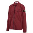 Stone Island Junior Burgundy Overshirt Online Sale