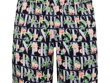 Represent Floral Logo Shorts Fashion