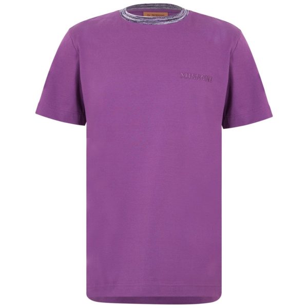 Missoni Purple Collar Trim T-Shirt Online now